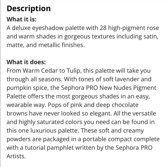 SEPHORA PRO - Pro Pigment Palette New Nudes - Picture 5 of 7